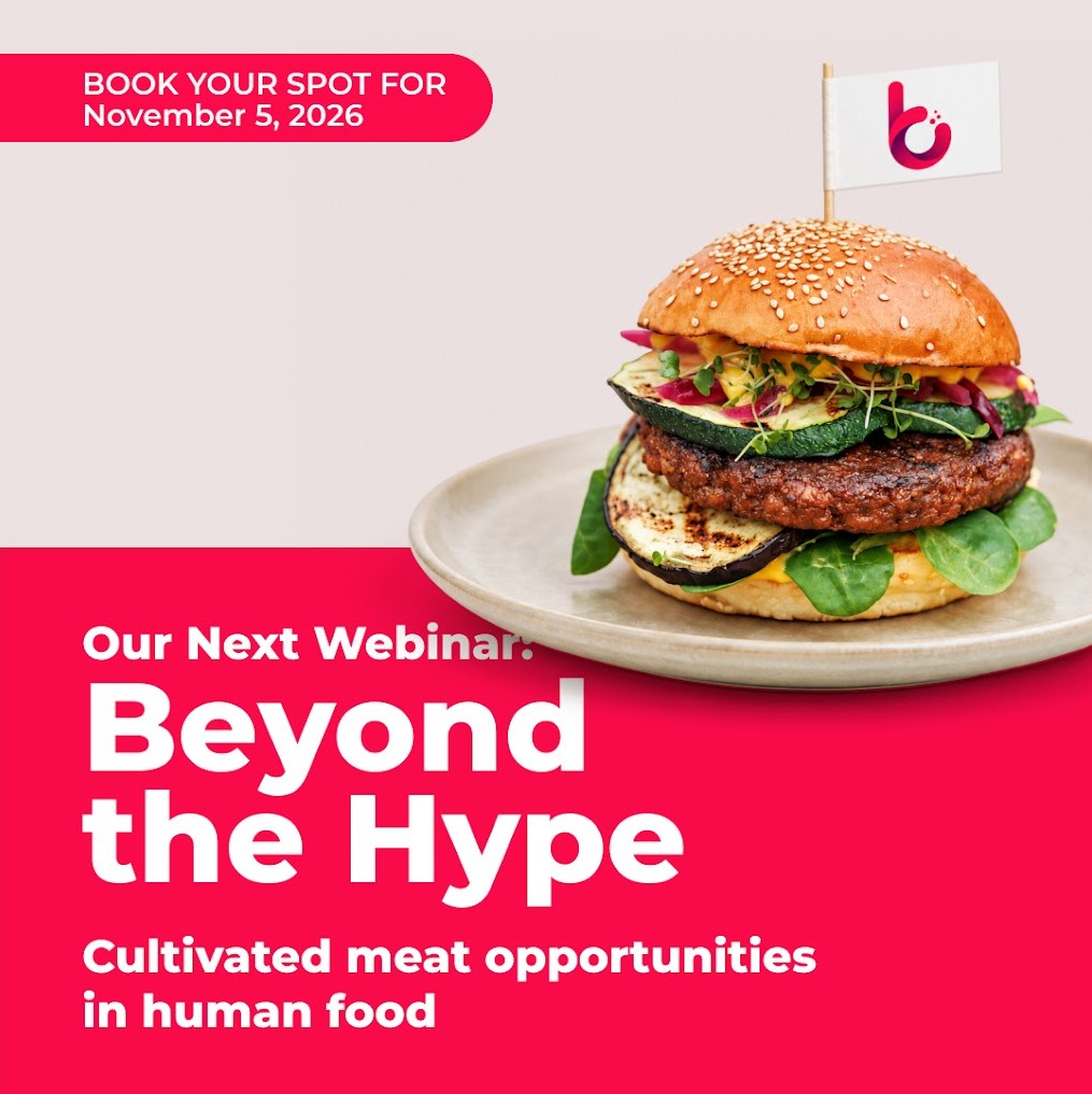 Webinar Beyond the Hype: Cultivated meat opportunities in human food – November 5, 2026